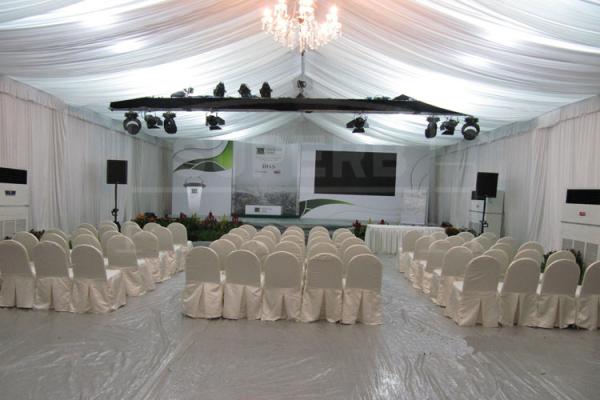 400 People Outdoor Transparent Wedding Marquee Tent Waterproof PVC Fabric