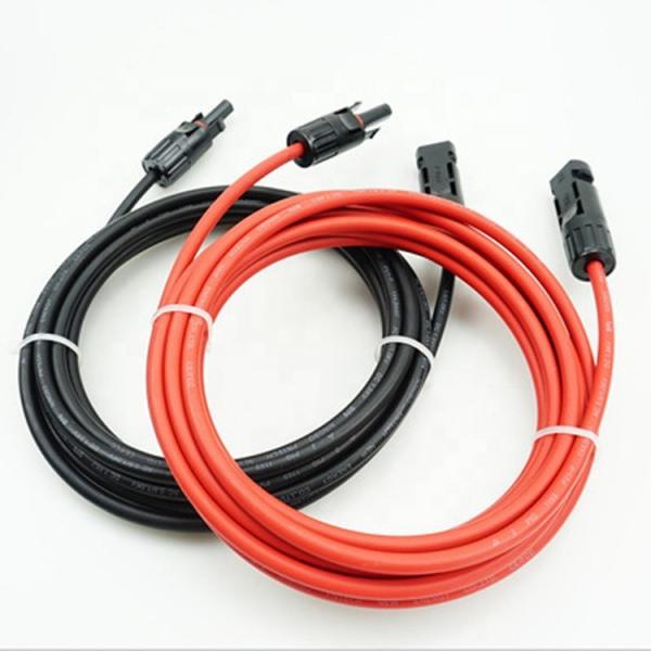 IP68 IEC60502 PV Solar Cable 4mm2 6mm2 Male Female Solar Panel Connector