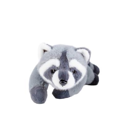 Customized Color Lifelike Stuffed Animals Kids Small Raccoon Plush Toy 30cm Size
