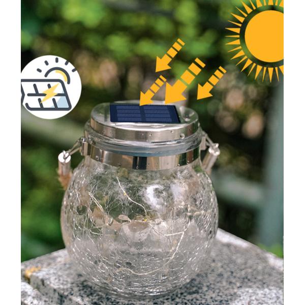 Solar Crack Tank Lamp Mason Tank Lamp Hanging Tree Lamp Courtyard Lamp Villa Decor Hanging Lamp