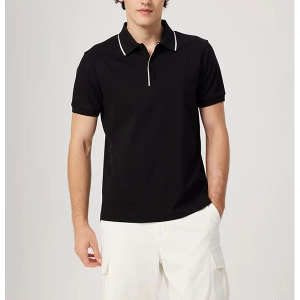 Spring and Summer New Light Business Short-sleeved Casual Lapel Paul Men's POLO Shirt