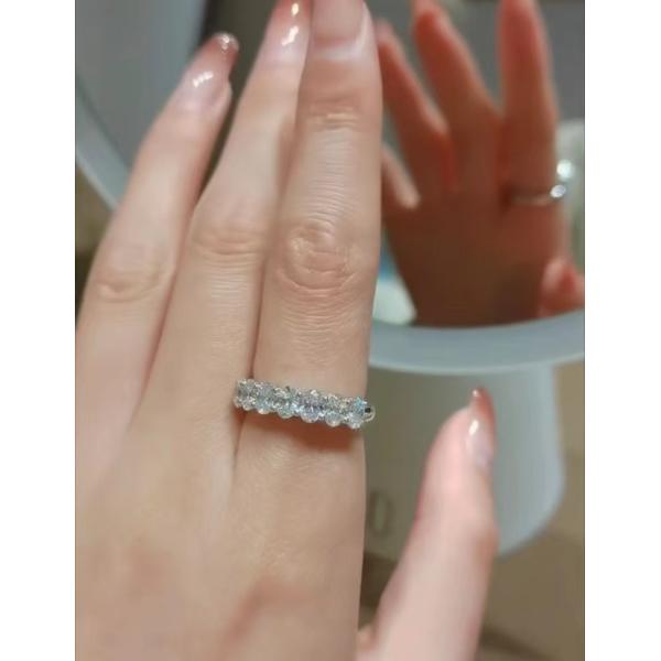 Овальные вечные лабораторные бриллиантовые кольца для свадебного подарка