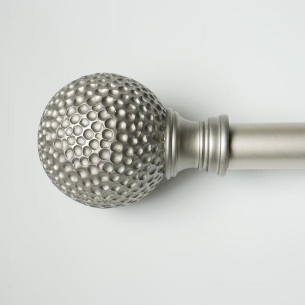 300MM Length Iron Pipe Style Curtain Rods Resin Finials