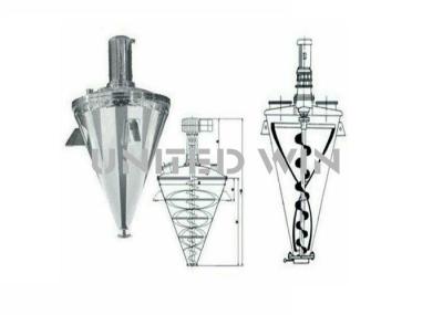 30kw 32rpm Single Cone Spiral Belt Dryer Full Closed Freeze Dry Vacuum Chamber