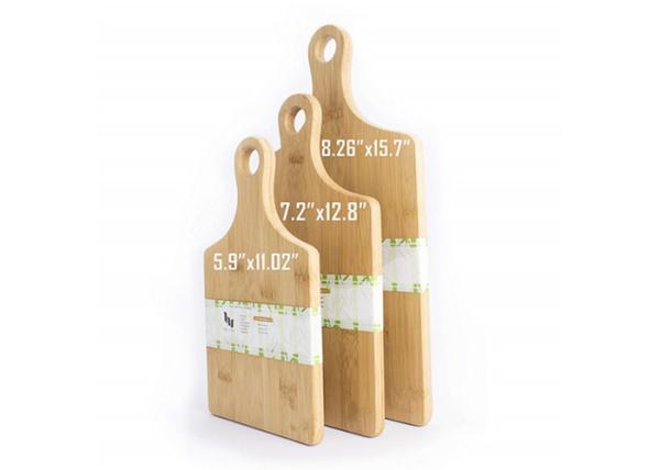 Newest Non-Stick Design FDA Approved  Kitchen Chopper board with handle bamboo cutting board set