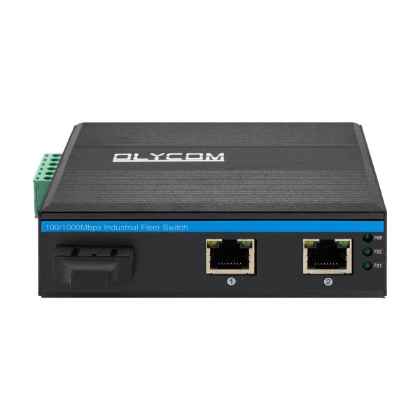 Гигабитный Ethernet Мини-волоконный переключатель Гигабитная сеть SC Optic 20KM Неуправляемая настенная установка
