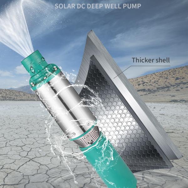 1 hp high quality 48v 72v brushless dc mini solar water pump for agriculture in large flow
