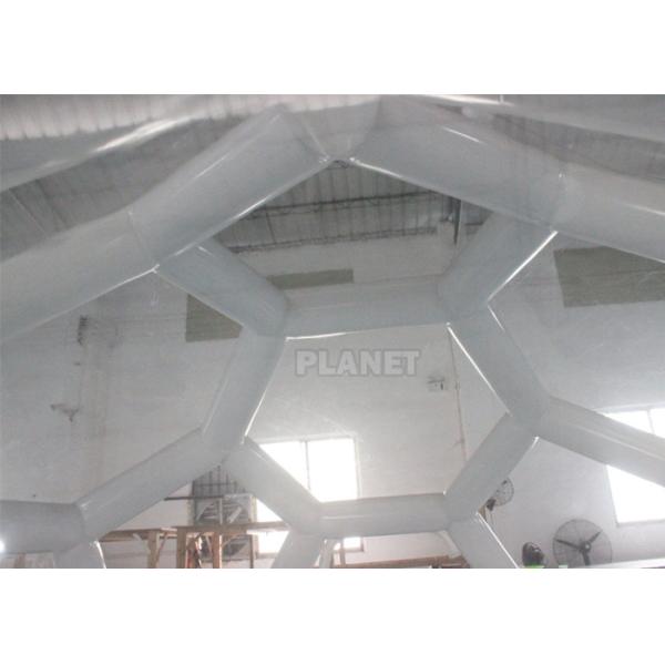 На открытом воздухе портативный воздух 4m загерметизировал шатер ясного прозрачного пузыря футбола PVC раздувного располагаясь лагерем