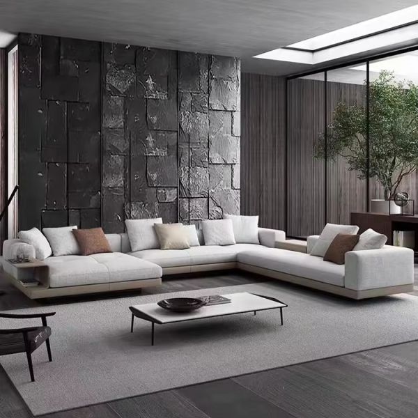 Set Sofa Luxury Modular Sofa Set Living Room L Shape Modern Italian Upholstered Couches Sample Offered Upon Request