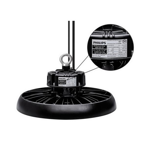 Aurora 190lm/W 100W LED Highbay Light IP65 IK10 Highbay Lighting CB CE SAA UKCA RoHS Approuvé éclairage d'entrepôt