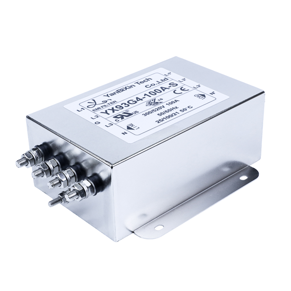 100A сильнотоковое 440V перепад RFI 3 участков фильтруют фильтр линии электропередач 3 участков
