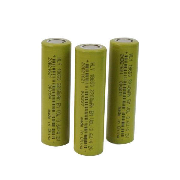 High Safety 18650 2200mah Battery 500 Times Cylindrical Lithium Battery 0.5C