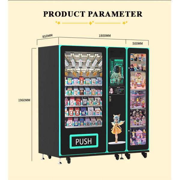 ZD 24/7 Online Guidance Combo Blind Box China Vending Machine with Card Manufacture