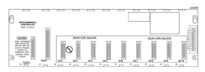 GE IC693CHS391 10 Slot Modular CPU Expansion Baseplate with Panel Mount for Flexible PLC Setup