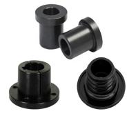 Peças plásticas de usinagem CNC OEM Branco Preto POM PEEK Componente plástico personalizado