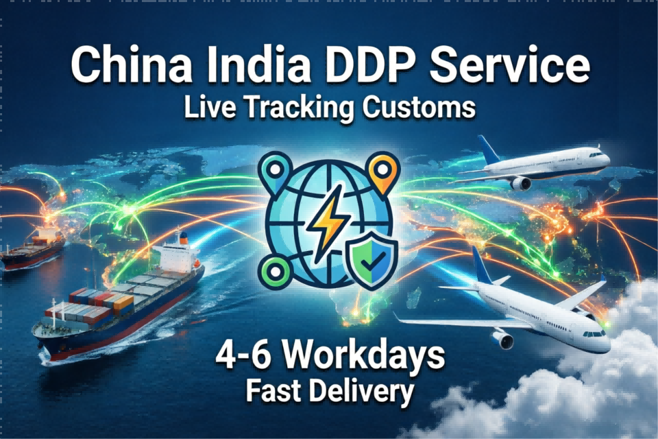 China India DDP Service Live Tracking Customs 4-6 Workdays Fast Delivery