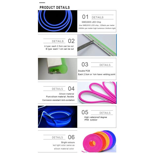 Flexible Neon LED Strip Lights LED Neon Rope Light LED Neon Flex Manufacturer/Factory