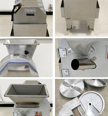 Máquina de cortar batatas multifuncional Máquina de cortar cenouras 800 kg/h