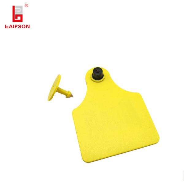 100mm 75mm UHF Pig Cattle ID Tags , RFID Sheep Tags Tamper Resistant 825~925Mhz