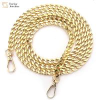 Bolso bandolera de hombro, cadena de Metal plana de repuesto para bolso de mano Diy