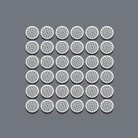 Stainless Steel Etched Metal Speaker Grills For Mobile Phones 0.1mm Thickness