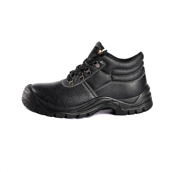 Premium Genuine Leather Safety Shoes with Ultra Comfort EVA Insole Worker Anti Slip Work Boots