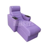 Home Theater roxo que assenta o sofá do sofá da sala de visitas do couro do plutônio