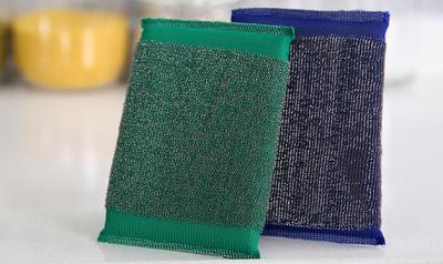 Eco Friendly Non Scratch Scouring Pad , No Peculiar Smell Kitchen Scouring Pads
