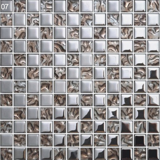 Glass and Metal Waterproof and Elegant Swimming Pool Mosaics For Building