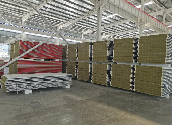 Color Steel A1 Rock Wool Sandwich Panel