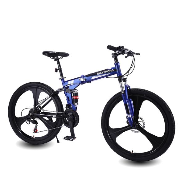 Steel Frame 26inch Folding Bike 21/24/27/30 Speed Disc Brake Foldable Cycle For Adult 29