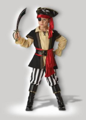 Pirate Cosplays Scoundrel Teen Boy Halloween Costumes Black Red