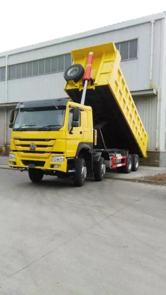 Yellow Color Heavy Duty Trucks Heavy Load Truck 8x4 Drive 4 Axel
