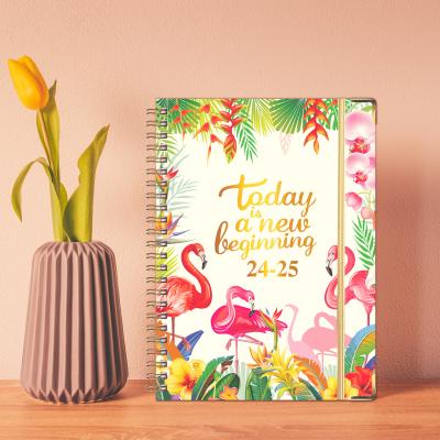Papier de cahier à couverture rigide en spirale personnalisé standard pour les besoins commerciaux