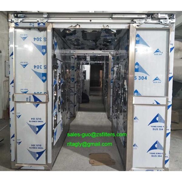 Автоматический ливень воздуха нержавеющей стали раздвижных дверей для товаров с шкафом ширины 635мм