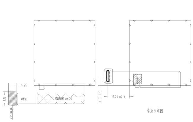 Дюйм 240x240 IPS LCD TFT квадрата 1,54» с ODM OEM экрана касания