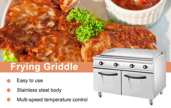 Equipamento de cozinha para restaurantes a gás de aço inoxidável GL-RG-1200 Modelo com ligação de gás R13/4
