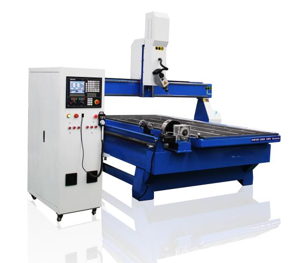 4 Axis Rotary Device Cylinder Engraving Wood Staircase Making CNC Router Machine