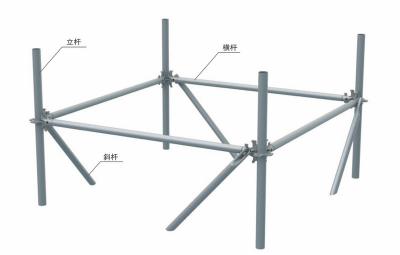 Φ48 series and Φ60 series Ring Lock Scaffolding with good bearing capacity
