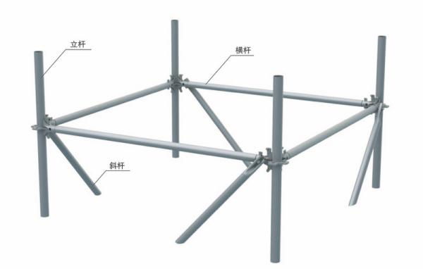 Φ48 series and Φ60 series Ring Lock Scaffolding with good bearing capacity