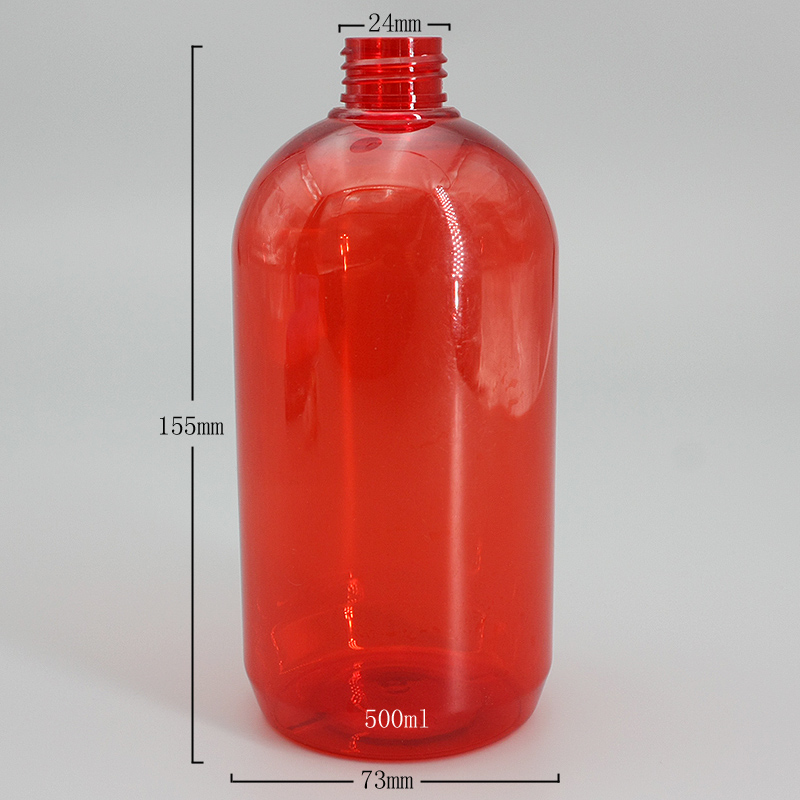 Красные бутылки шампуня 16.9oz 24mm Refillable