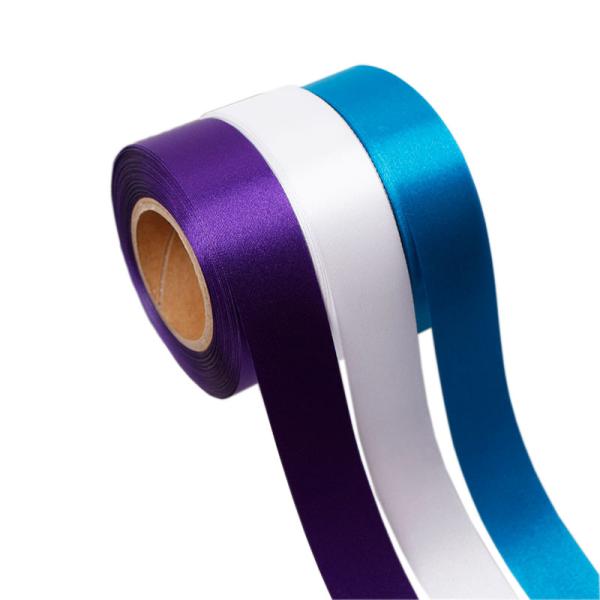 MSD Free Sample Cut Embossed Edge Satin Ribbon for Box Packaging Party Decoration
