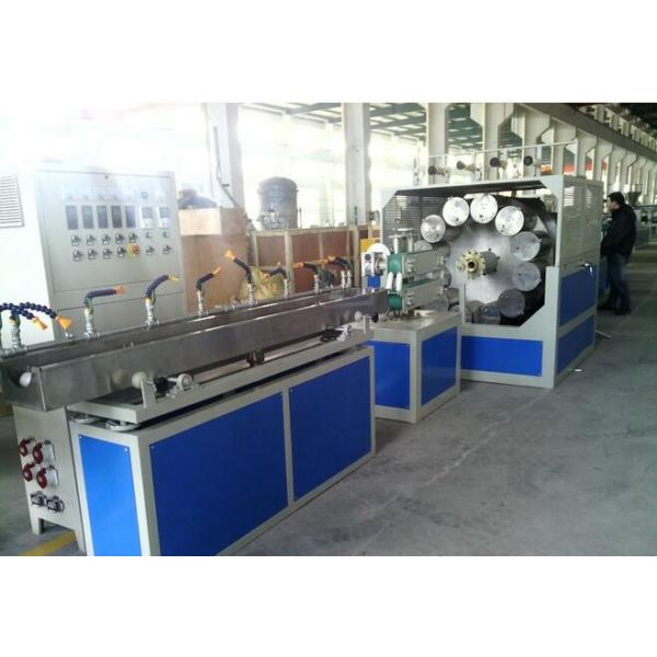 PVC Braided Fibre Reinforced Hose Plastic Extrusion Line / Soft Pipe Making Machine