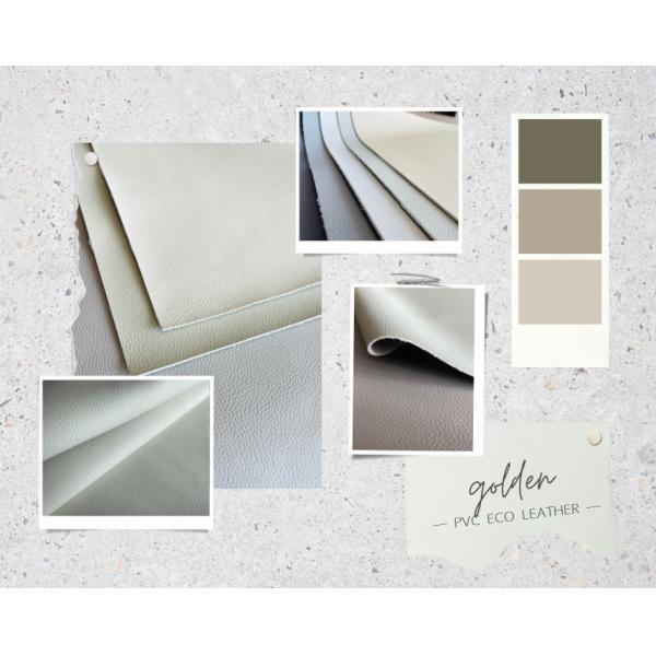 Litchi Pattern PVC Eco Leather 23 Colors Durable For Kids Pets