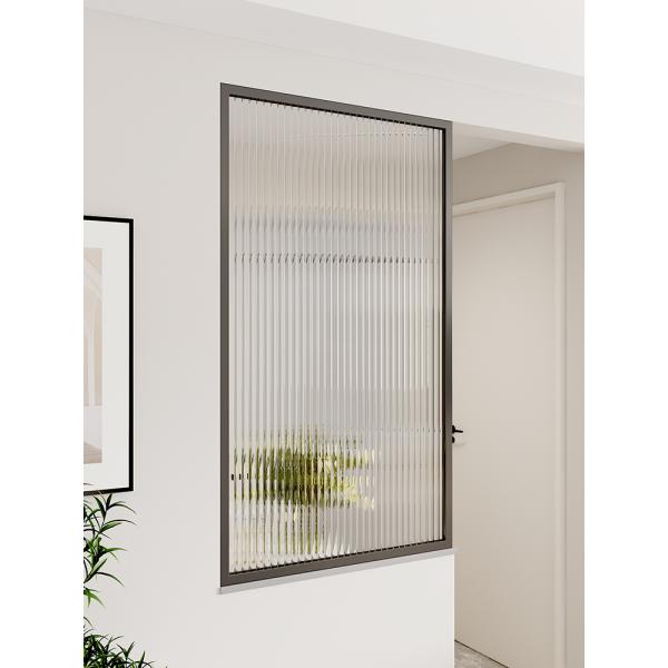8mm Fluted Glass Interior Door CCC Tempered Patterned Glass For Hotel