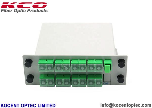 High Reliability 1*16 Fiber Optic Splitter 1x16 LGX Moduler Casette For 19'' Patch Panel