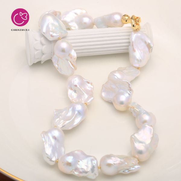 Wholesale High Quality 3A Baroque Loose Freshwater Pearls Natural Cultured White Pink Purple for DIY Pearl Earrings
