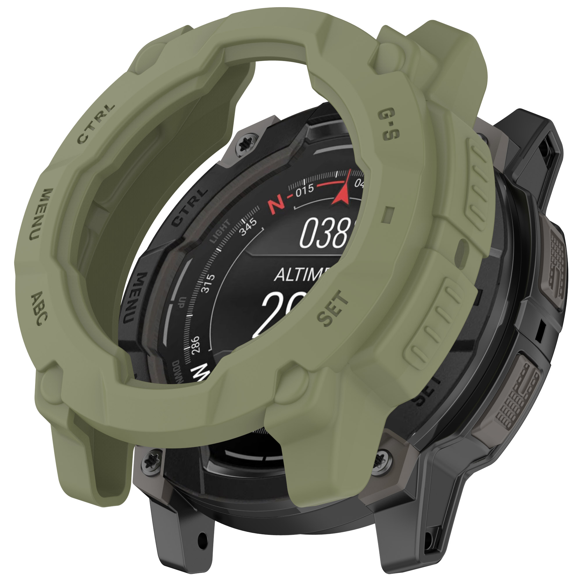 Eraysun TPU Soft Silicone Case for Garmin Instinc E 40mm 45mm Protective Cover Cases Film Shell Watch