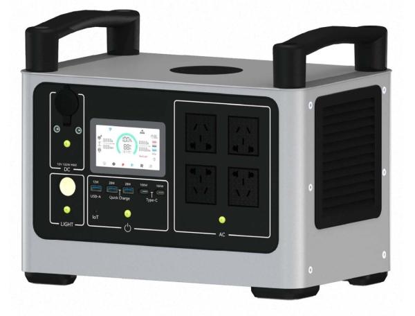 2000W 110V/220V Pure Sine Wave Outdoor Power Bank Portable Solar Power Station LiFePO4