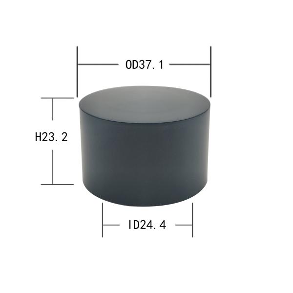 Anodized Aluminum Double Wall Cap , Rose Golden 24 410 Bottle Cap